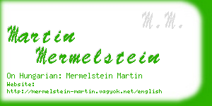 martin mermelstein business card